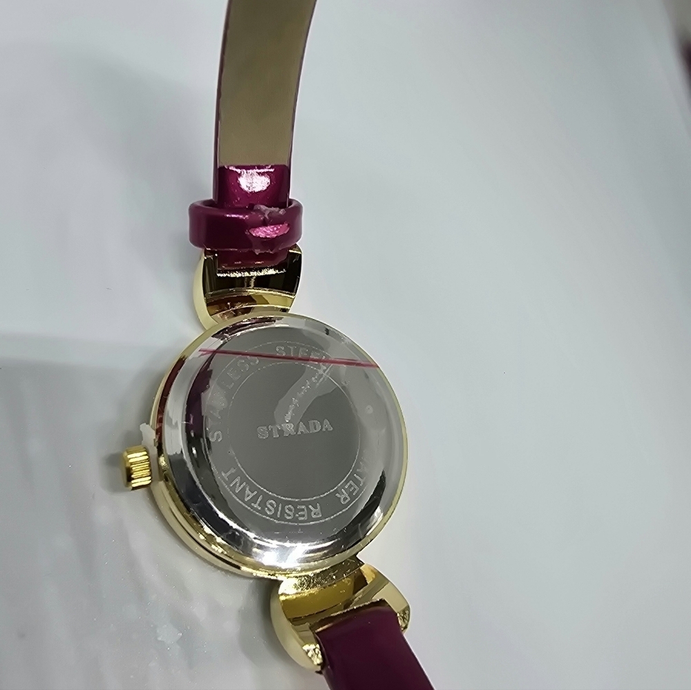 Strada Austrian Crystal Japanese Movement Infinity Watch in Goldtone - Picture 5 of 5